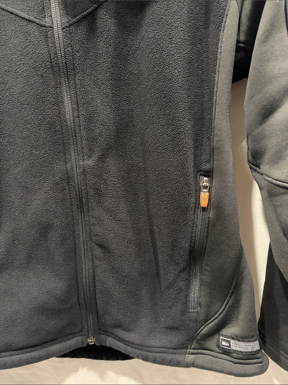 REI Women's Dark Gray Full-Zip Utility Fleece Jacket - Picture 2 of 5